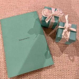 Tiffany & Co. engagement ring and wedding band